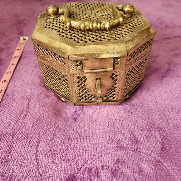 Elegant Gold Decorative Box - Picture 1 of 5